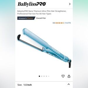 BaBylissPRO Nano Titanium Hair Straightener